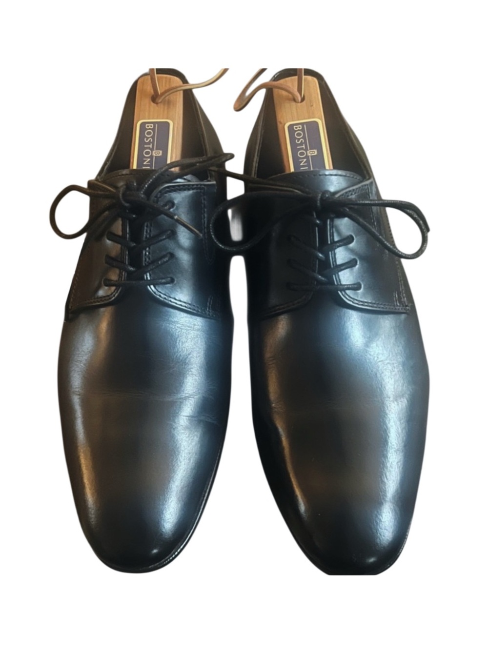 Kennith Cole Classic Black Leather Dress Oxfords Sz 7.5 (40)